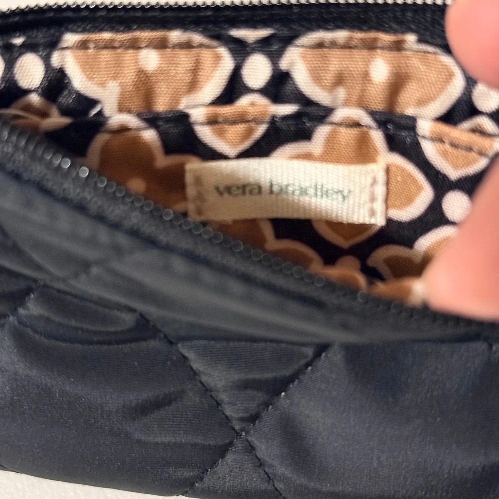Vera Bradley Zip ID Case OS Black NWT Moonless Night